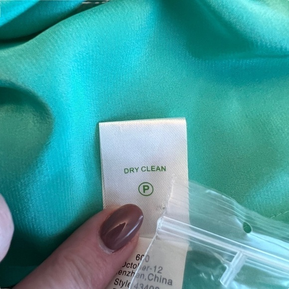 Lilly Pulitzer - NWT Silk Elsa Floral Embroidered
Eyelet Blouse Lagoon Sz S - Picture 8 of 8